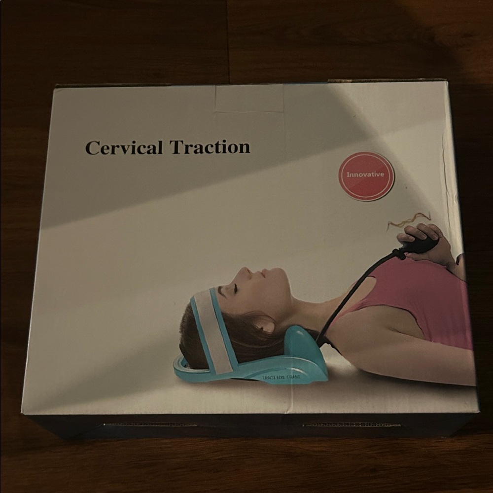 Blue Cervical Traction Device
